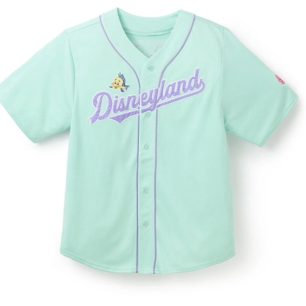 XL Disney Parks 2025 Disneyland Little Mermaid ARIEL Baseball Jersey Adult